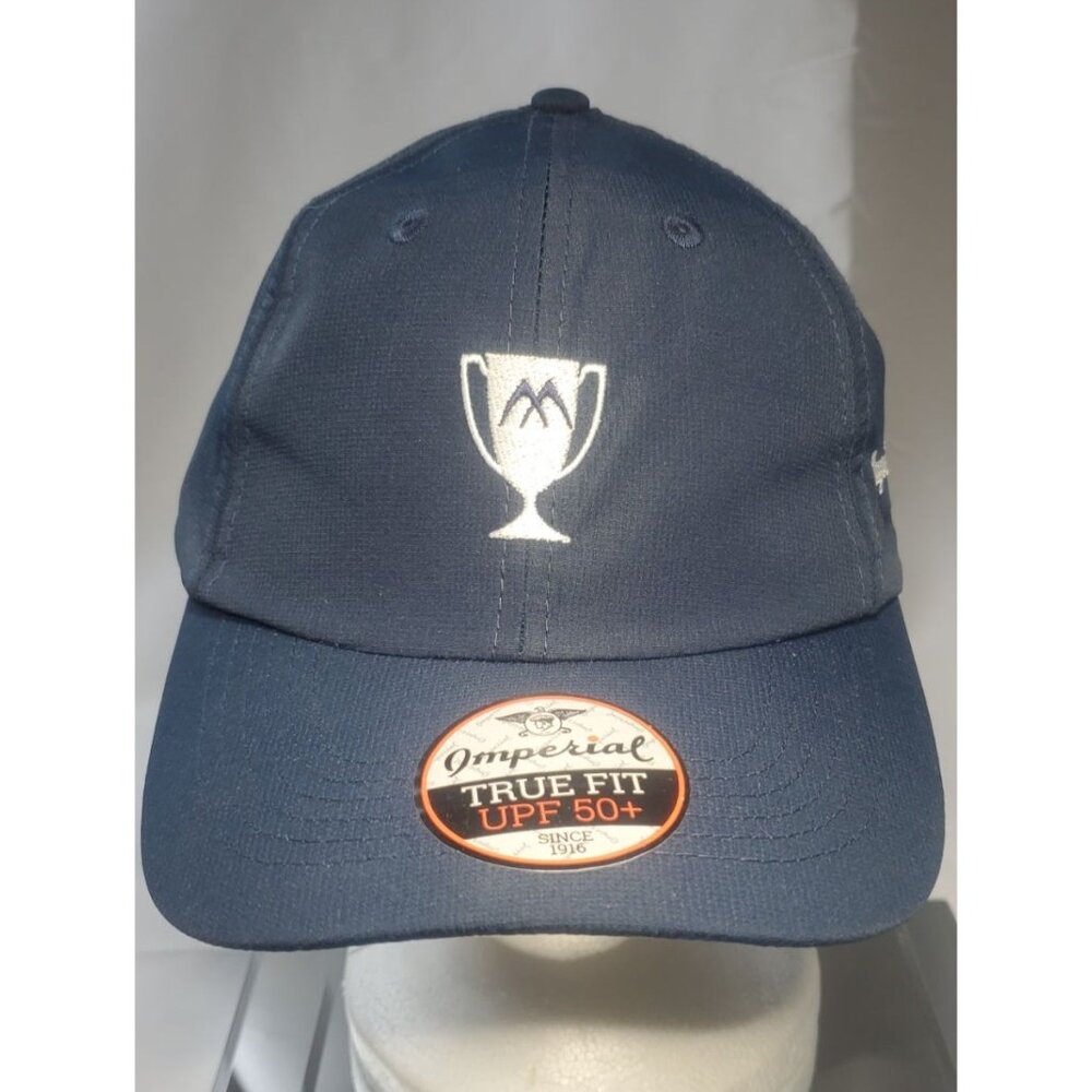 Imperial True Fit UPF 50+ Baseball Cap Hat 1916 OSFA Navy Blue Adjustable